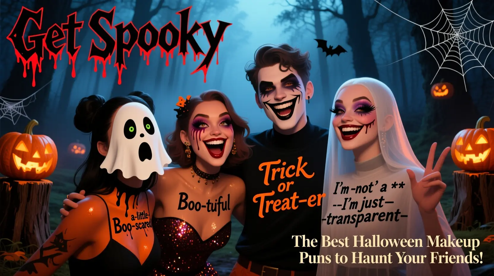 Read more about the article 🎃The Best Halloween Makeup Puns to Haunt Your Friends! 💄👻